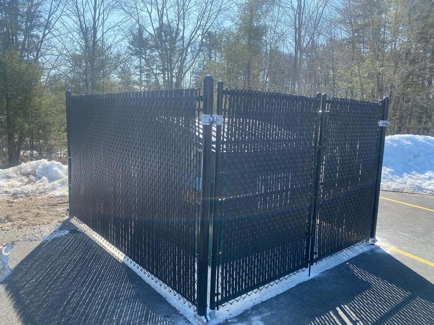 Chain Link fence installation in Holliston, Massachusetts