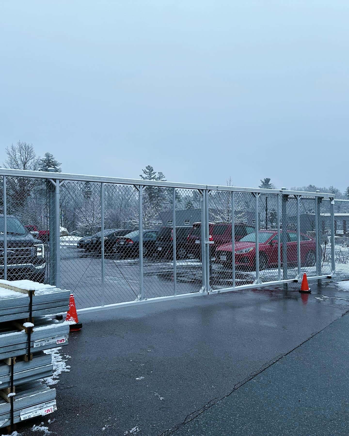 Chain Link fence installation in Medway, Massachusetts