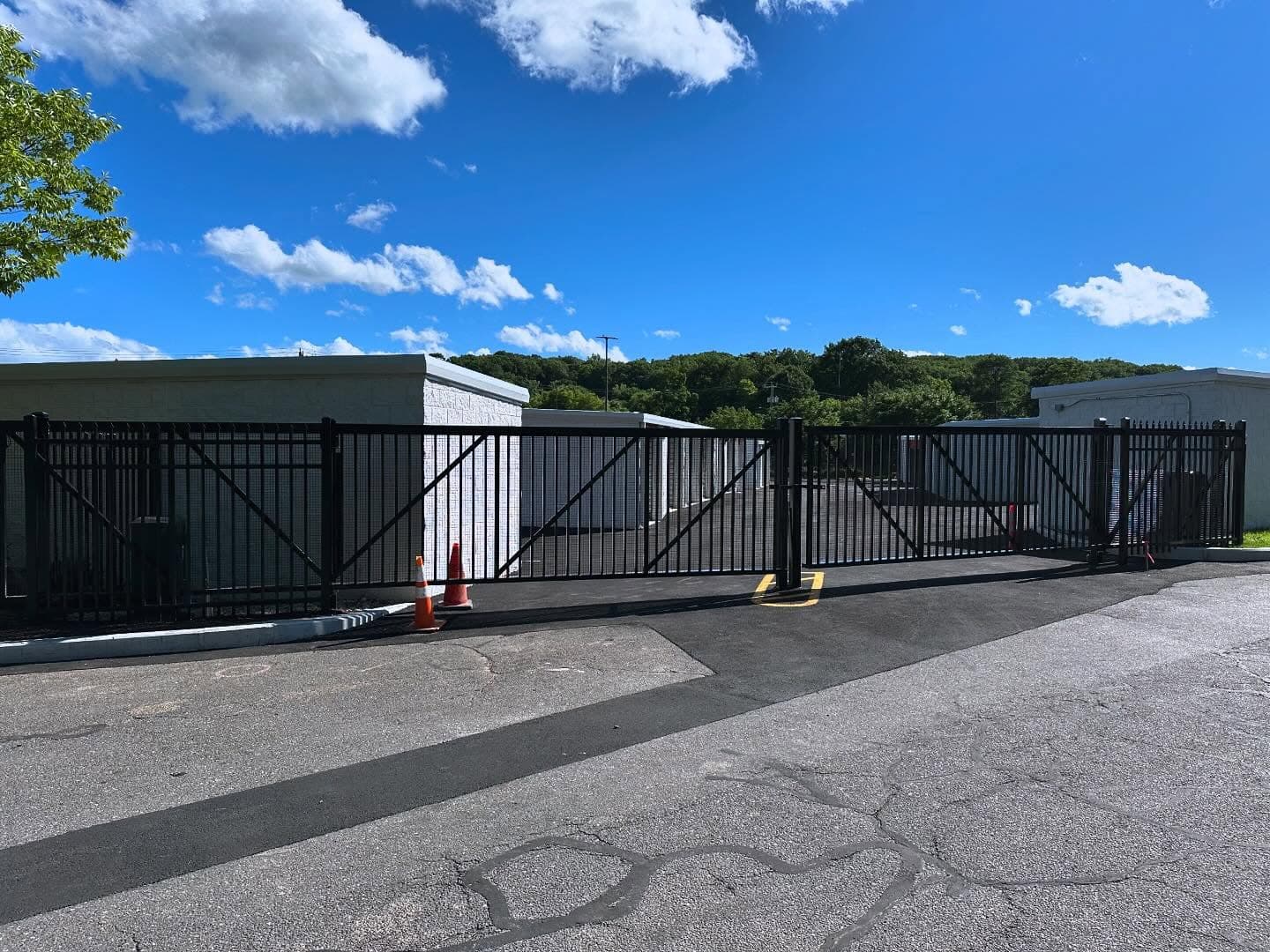 Custom fence gate at a residential property