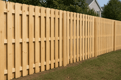Double Sided Colorado Dog Ear Picket Fences